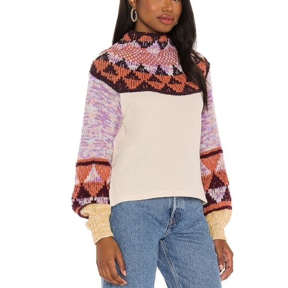 Nwt Free People Swit The‎ Small Stuff Pullover Lg - Picture 7 of 7